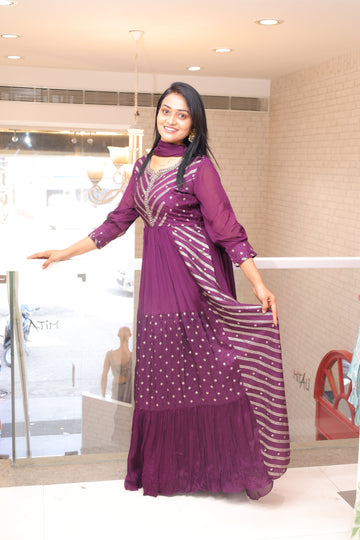 Party Wear Georgette Gown