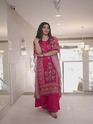 Rani Maroon Kaftan Set with Mirror Work Embroidery – Luxe Comfort Redefined