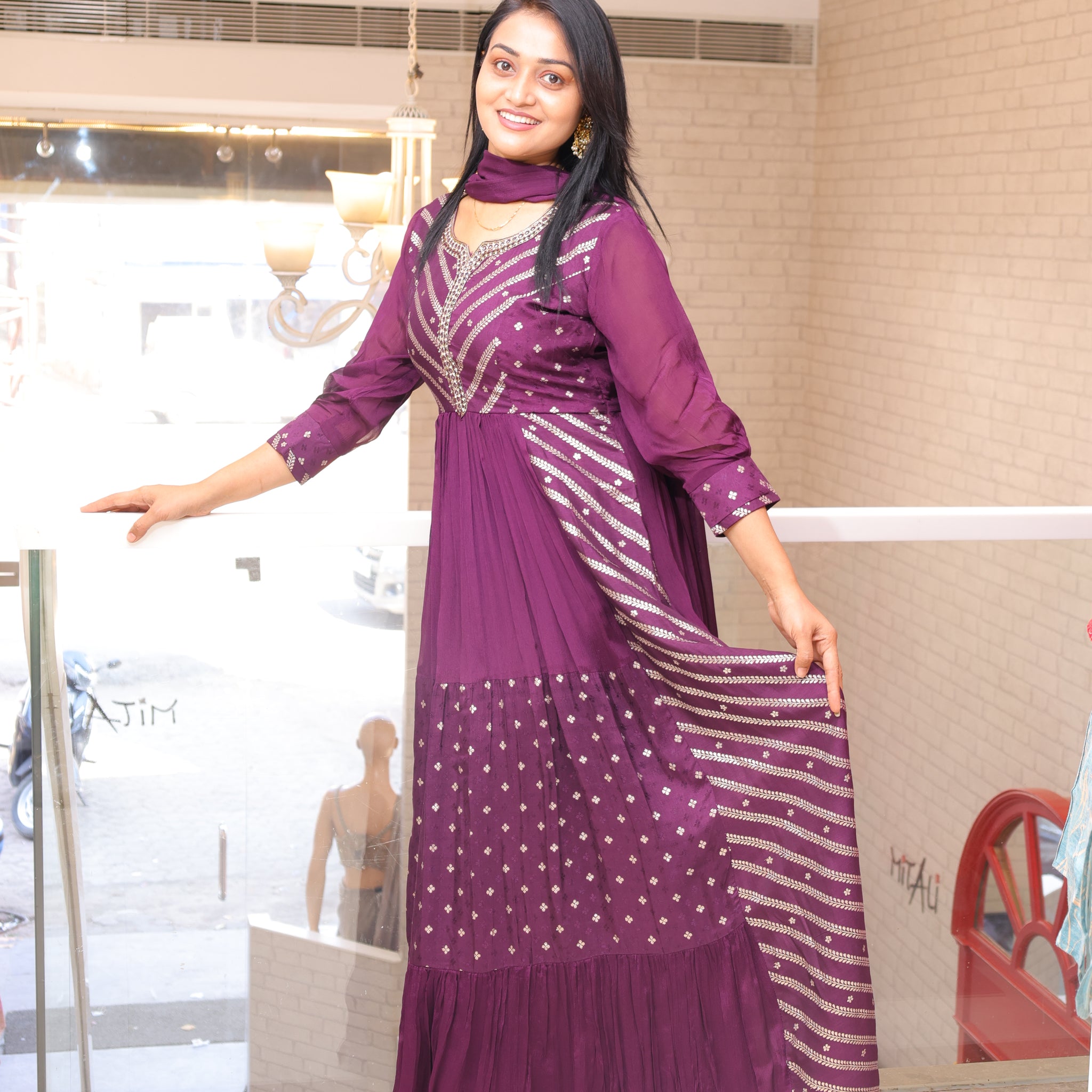 Party Wear Georgette Gown