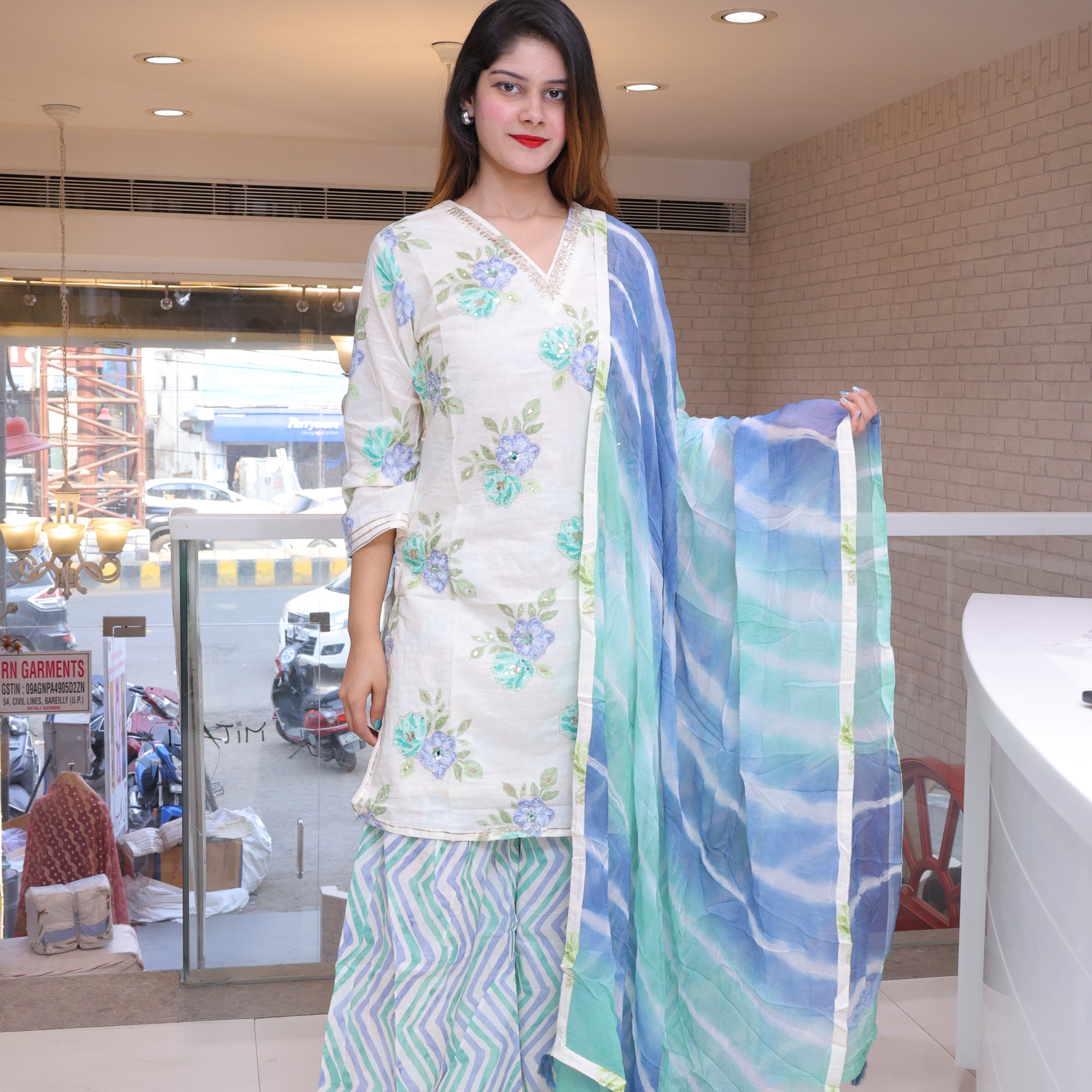 Cotton Plazo Style Sharara Set