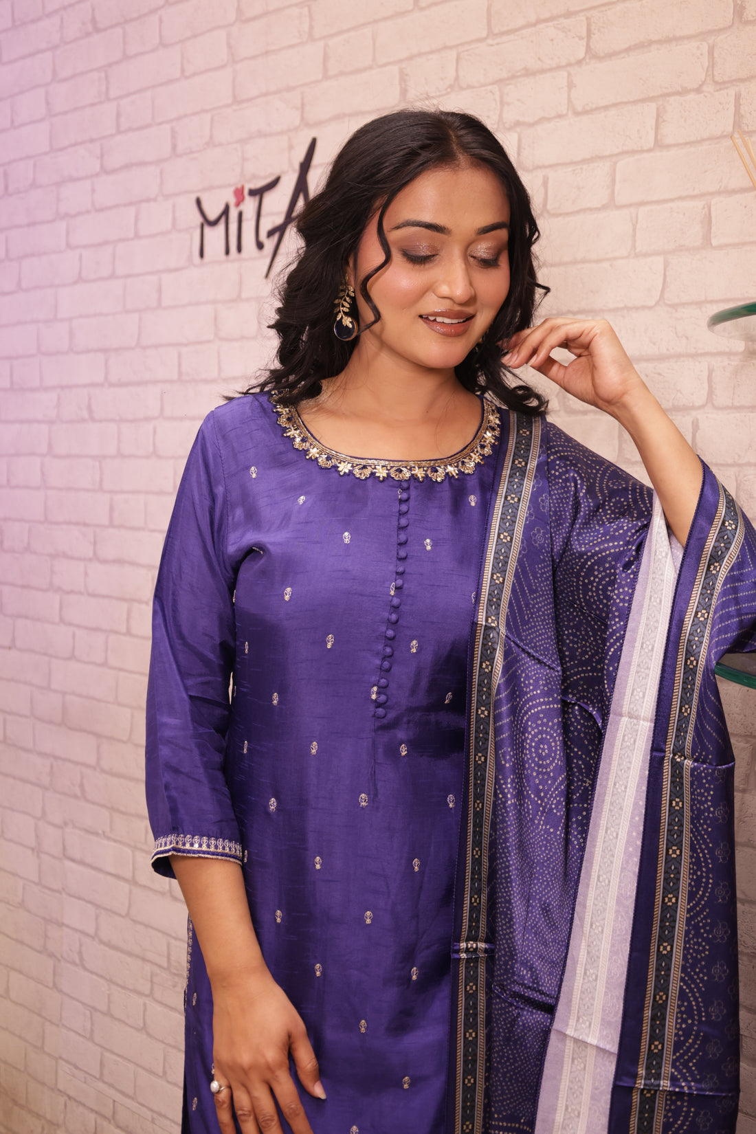 Pure silk suit